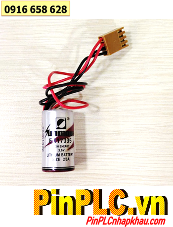 Sunmoon ER17335M (Zắc JEA 4holes), Pin nuôi nguồn Sunmoon ER17335 /ER17330V lithium 3.6v 2/3A 2100mAh